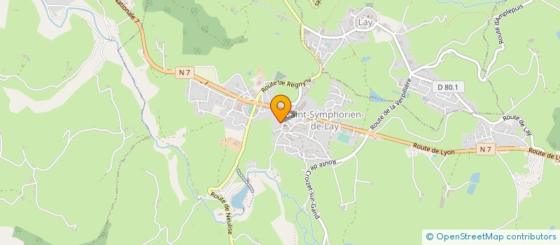 localisation de l'entreprise PAROISSE SAINTE ANNE EN VAL DE GAND  SAINT-SYMPHORIEN-DE-LAY