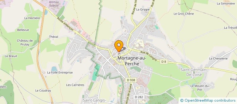 localisation de l'entreprise PAROISSE SAINTE CERONNE à MORTAGNE-AU-PERCHE