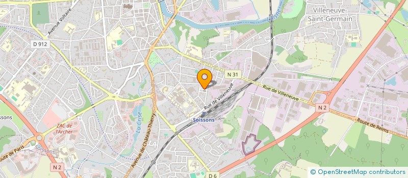 localisation de l'entreprise PAROISSE SAINTE CLOTILDE à SOISSONS