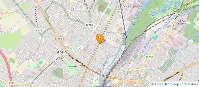 localisation de l'entreprise PAROISSE SAINTE CROIX  VALENCIENNES