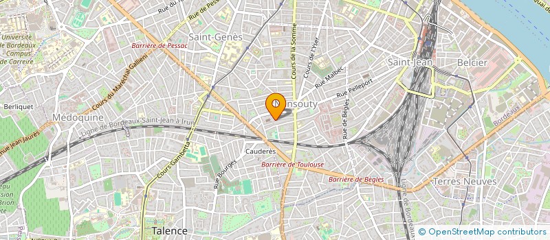 localisation de l'entreprise PAROISSE SAINTE GENEVIEVE à BORDEAUX