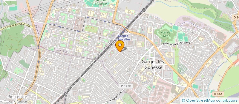 localisation de l'entreprise PAROISSE SAINTE GENEVIEVE  GARGES-LES-GONESSE