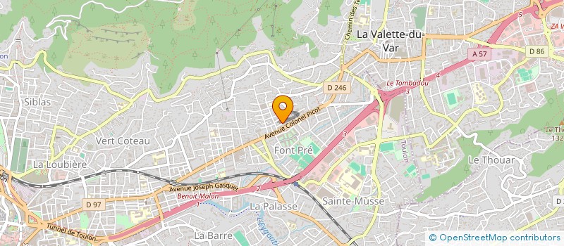 localisation de l'entreprise PAROISSE SAINTE JEANNE D ARC  TOULON