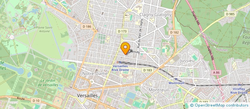 localisation de l'entreprise PAROISSE SAINTE JEANNE D'ARC à VERSAILLES