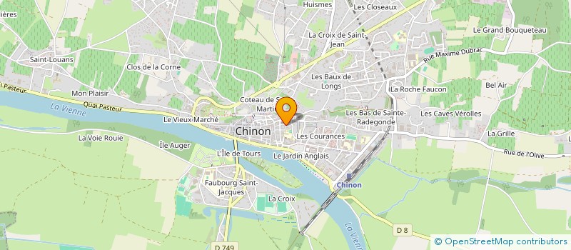 localisation de l'entreprise PAROISSE SAINTE JEANNE D ARC EN CHINONAIS  CHINON