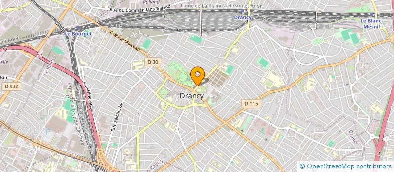 localisation de l'entreprise PAROISSE SAINTE LOUISE DE MARILLAC  DRANCY