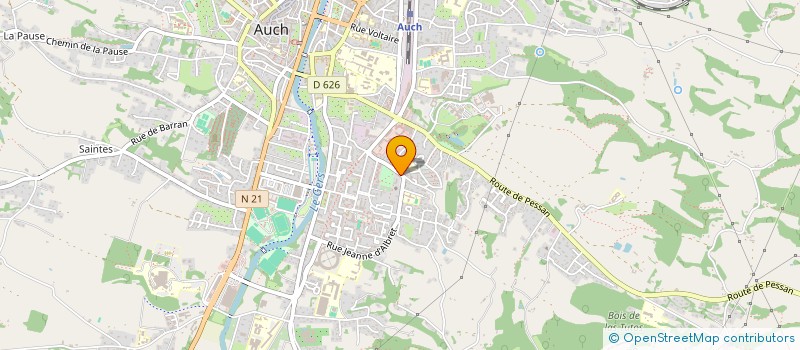 localisation de l'entreprise PAROISSE SAINTE MARIE D AUCH  AUCH