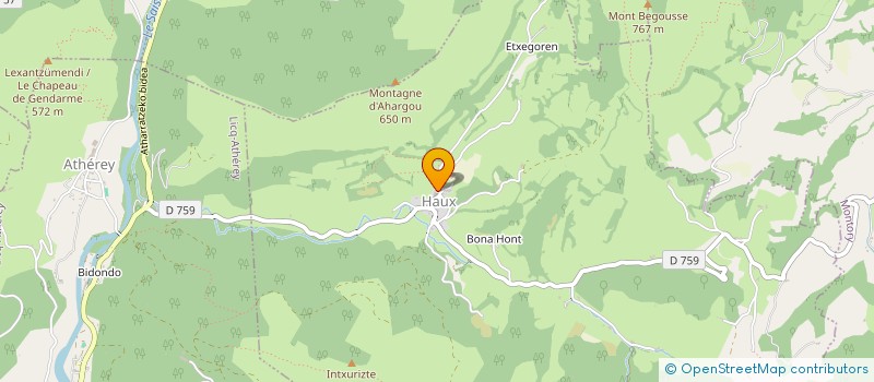 localisation de l'entreprise PAROISSE SAINTE MARIE MADELAINE DE HAUTE SOULE  TARDETS-SORHOLUS