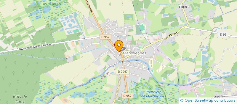 localisation de l'entreprise PAROISSE SAINTE RICTRUDE  MARCHIENNES