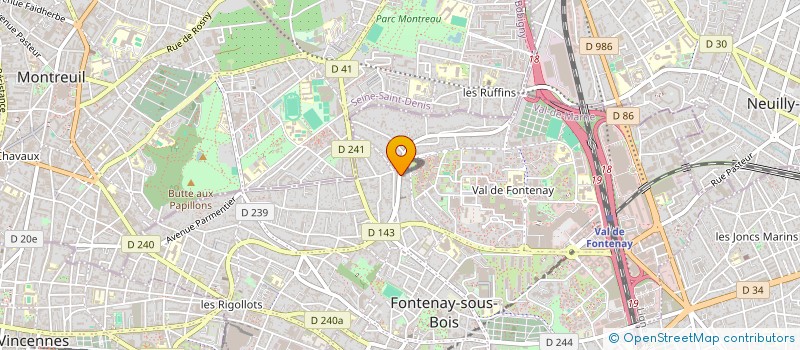 localisation de l'entreprise PAROISSE SAINTE THERESE à FONTENAY-SOUS-BOIS
