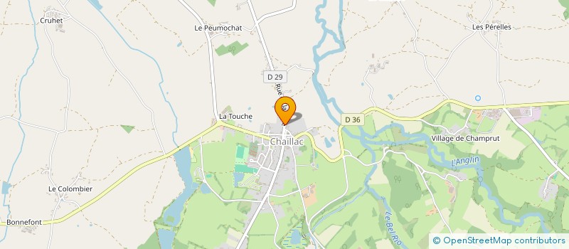 localisation de l'entreprise PAROISSE SAINTE THERESE  CHAILLAC
