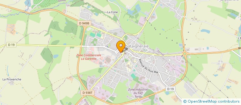 localisation de l'entreprise PAROISSE SAINTE THERESE DE LA CHATAIGNERAIE  LA CHATAIGNERAIE