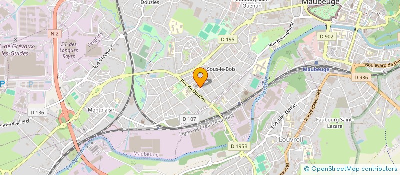 localisation de l'entreprise PAROISSE SAINTE WAUDRU EN VAL DE SAMBRE  MAUBEUGE