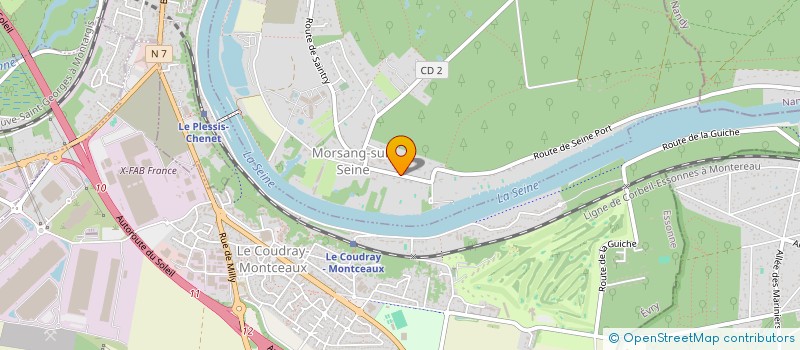 localisation de l'entreprise PAROISSE SAINTRY SUR SEINE 76 à SAINTRY-SUR-SEINE