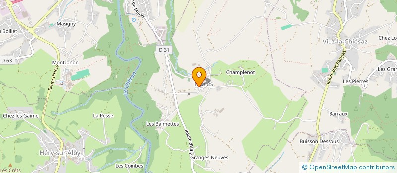 localisation de l'entreprise PAROISSE SAINTS PHILIPPE ET JACQUES DU SEMNOZ  ALBY-SUR-CHERAN