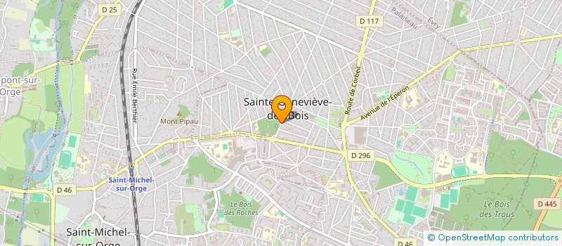 localisation de l'entreprise PAROISSE SECTEUR VAL D ORGE à STE GENEVIEVE DES BOIS