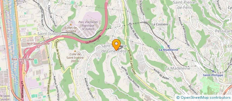 localisation de l'entreprise PAROISSE ST ANTOINE GINESTIERE à NICE