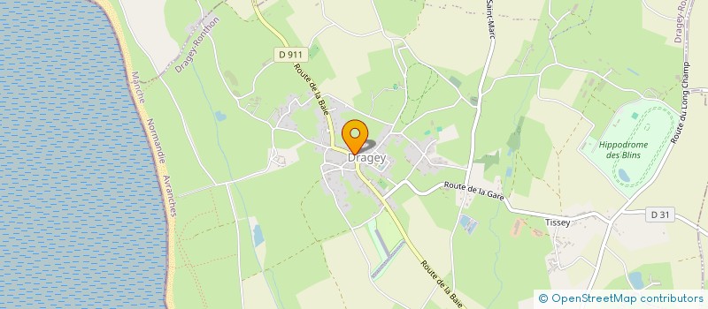 localisation de l'entreprise PAROISSE ST AUGUSTE CHAPDELAINE  SARTILLY-BAIE-BOCAGE