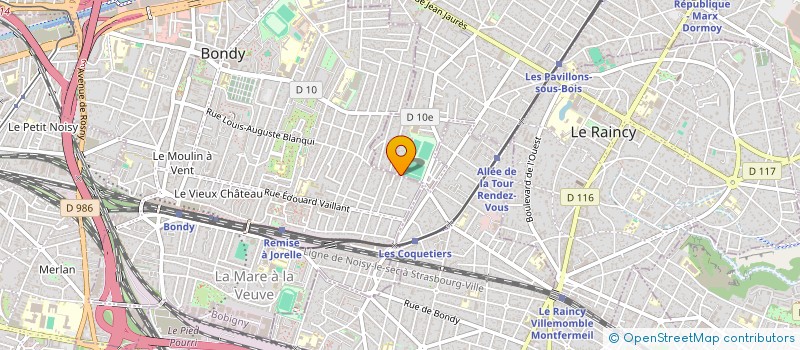 localisation de l'entreprise PAROISSE ST AUGUSTIN DES COQUETIERS  LES PAVILLONS-SOUS-BOIS