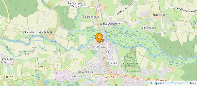 localisation de l'entreprise PAROISSE ST BENOIT  LESSAY