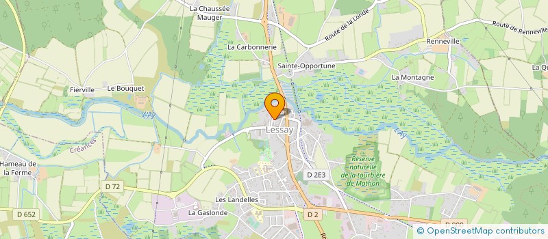 localisation de l'entreprise PAROISSE ST BENOIT  LESSAY