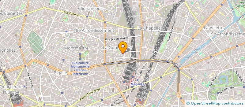 localisation de l'entreprise PAROISSE ST BERNARD CHAPELLE  PARIS