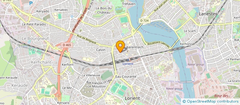 localisation de l'entreprise PAROISSE ST CHRISTOPHE  LORIENT