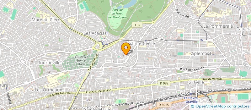 localisation de l'entreprise PAROISSE ST CHRISTOPHE DE LA FORET à LE HAVRE