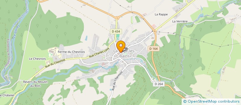 localisation de l'entreprise PAROISSE ST COLOMBAN EN VOGE  LA VOGE-LES-BAINS