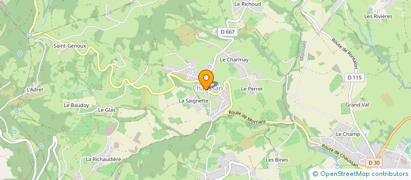 localisation de l'entreprise PAROISSE ST DIDIER S RIVERIE  CHABANIERE