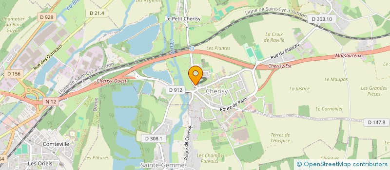 localisation de l'entreprise PAROISSE ST ETIENNE / CHERISY à CHERISY