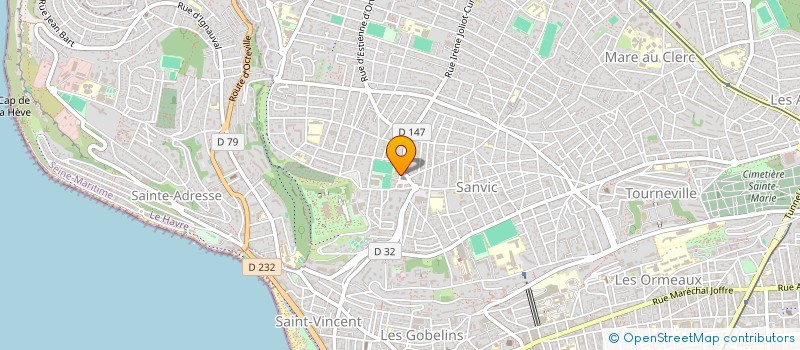 localisation de l'entreprise PAROISSE ST ETIENNE DES HAUTES TERRES à LE HAVRE