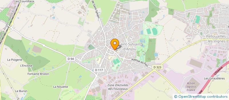 localisation de l'entreprise PAROISSE ST FRANCOIS AUX PORTES D ANGERS  VERRIERES-EN-ANJOU