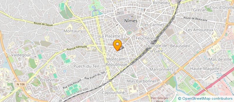 localisation de l'entreprise PAROISSE ST FRANCOIS DE SALLES  NIMES