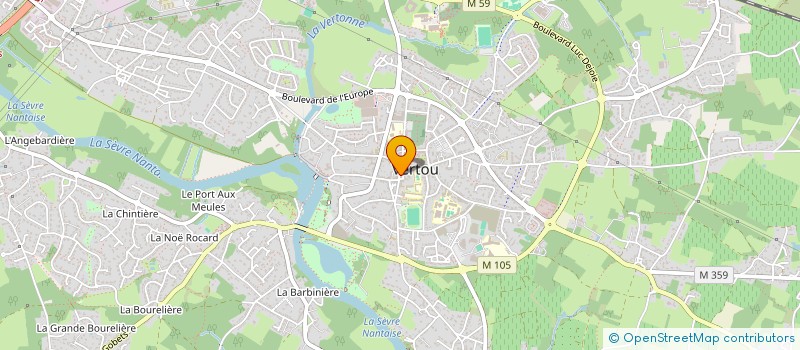 localisation de l'entreprise PAROISSE ST FRANCOIS DES COTEAUX  VERTOU