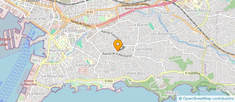 localisation de l'entreprise PAROISSE ST GEORGES à TOULON