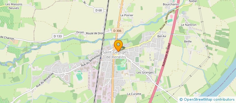 localisation de l'entreprise PAROISSE ST GEORGES RENEINS  SAINT-GEORGES-DE-RENEINS