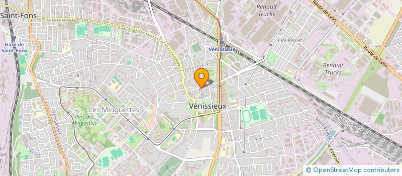 localisation de l'entreprise PAROISSE ST GERMAIN  VENISSIEUX