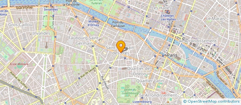 localisation de l'entreprise PAROISSE ST GERMAIN DES PRES  PARIS