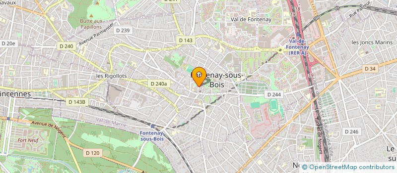 localisation de l'entreprise PAROISSE ST GERMAIN L'AUXERROIS à FONTENAY-SOUS-BOIS