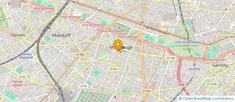 localisation de l'entreprise PAROISSE ST JACQUES  MONTROUGE