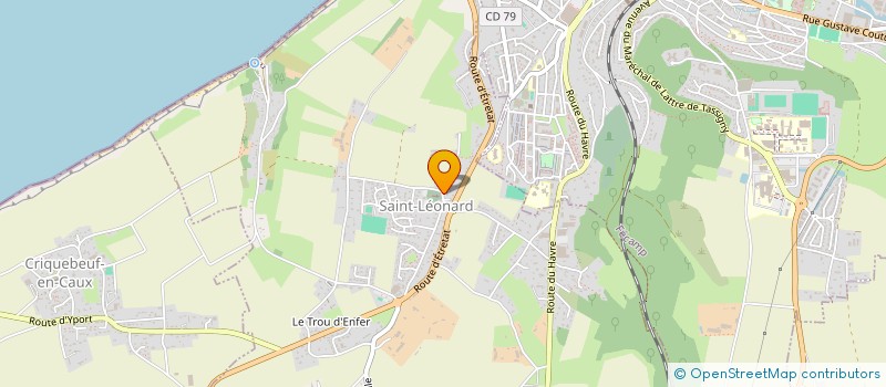 localisation de l'entreprise PAROISSE ST JACQUES DES VALLEUSES  SAINT-LEONARD