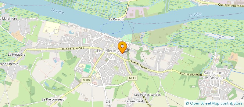 localisation de l'entreprise PAROISSE ST JACQUES SUR LOIRE  PELLERIN (LE)