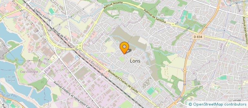 localisation de l'entreprise PAROISSE ST JEAN BAPTISTE  LONS