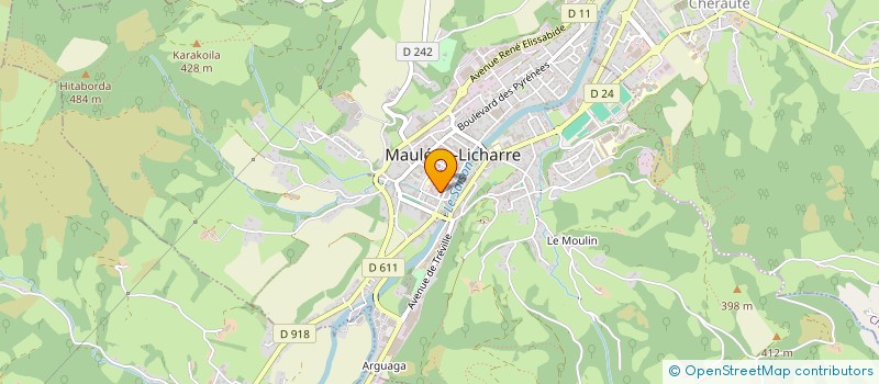 localisation de l'entreprise PAROISSE ST JEAN BAPTISTE DE BASSE SOULE à MAULEON-LICHARRE