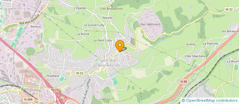 localisation de l'entreprise PAROISSE ST JEAN BONNEFONDS  SAINT-JEAN-BONNEFONDS