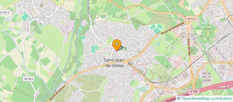 localisation de l'entreprise PAROISSE ST JEAN DE VEDAS LAVERUNE  SAINT-JEAN-DE-VEDAS