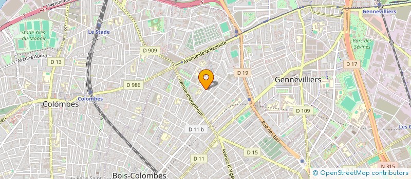 localisation de l'entreprise PAROISSE ST JOSEPH EGLISE  ASNIERES-SUR-SEINE