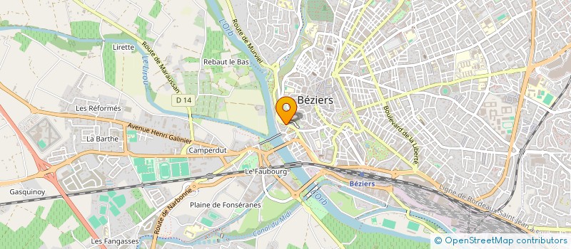 localisation de l'entreprise PAROISSE ST JUDE à BEZIERS