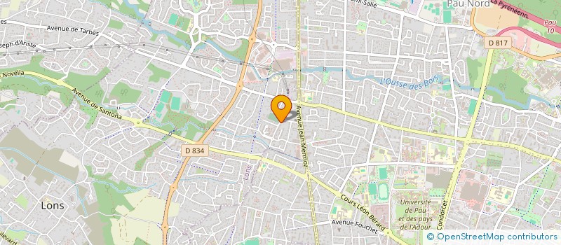 localisation de l'entreprise PAROISSE ST JULIEN  LONS